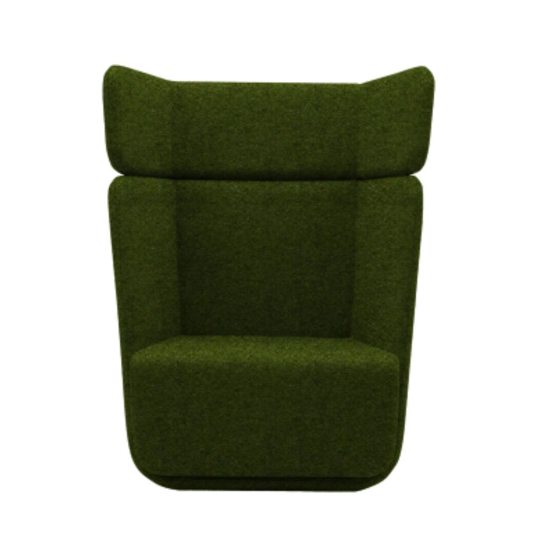 Softline A/S Softline Basket Sessel mit hohem Rücken Felt Melange - 855 Olive