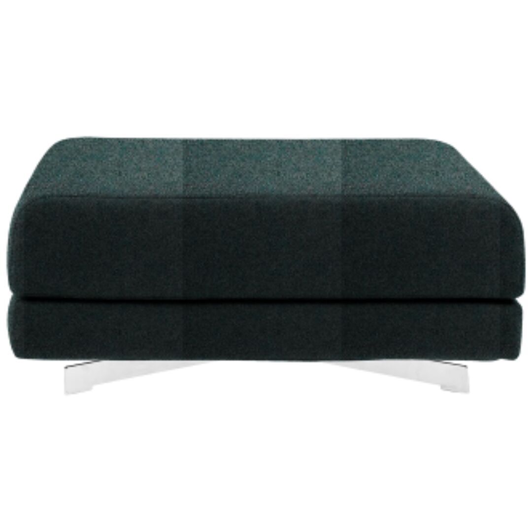 Softline A/S Softline Max Hocker/Einzelbett Felt Melange - 293 Grey Green, Weiss / Weiss