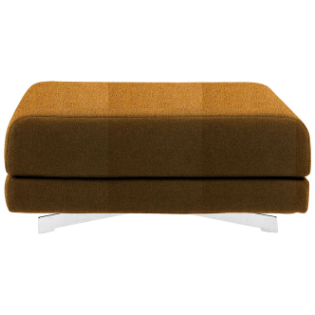 Softline A/S Softline Max Hocker/Einzelbett Felt Melange - 296 Ochre, Weiss / Weiss