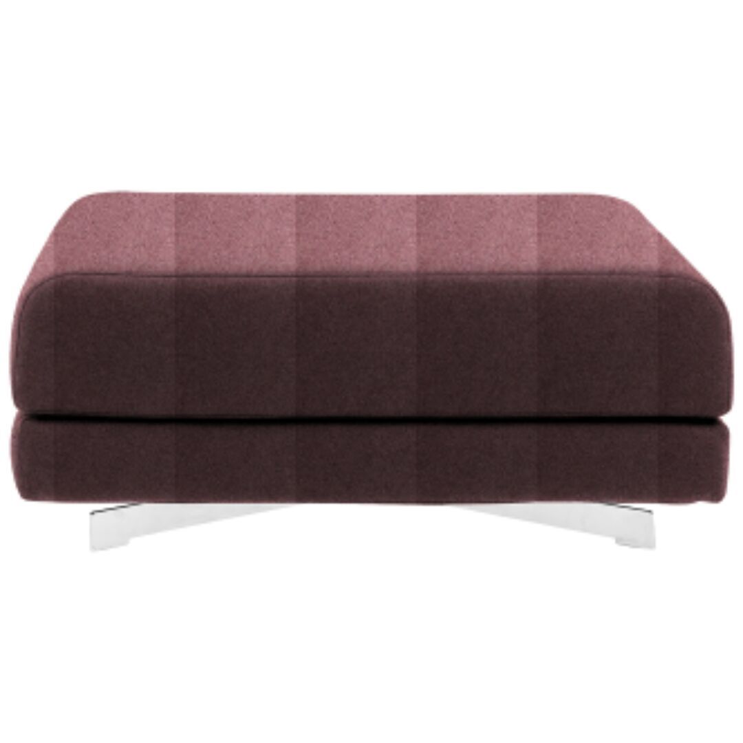 Softline A/S Softline Max Hocker/Einzelbett Felt Melange - 299 Antique Pink, Weiss / Weiss