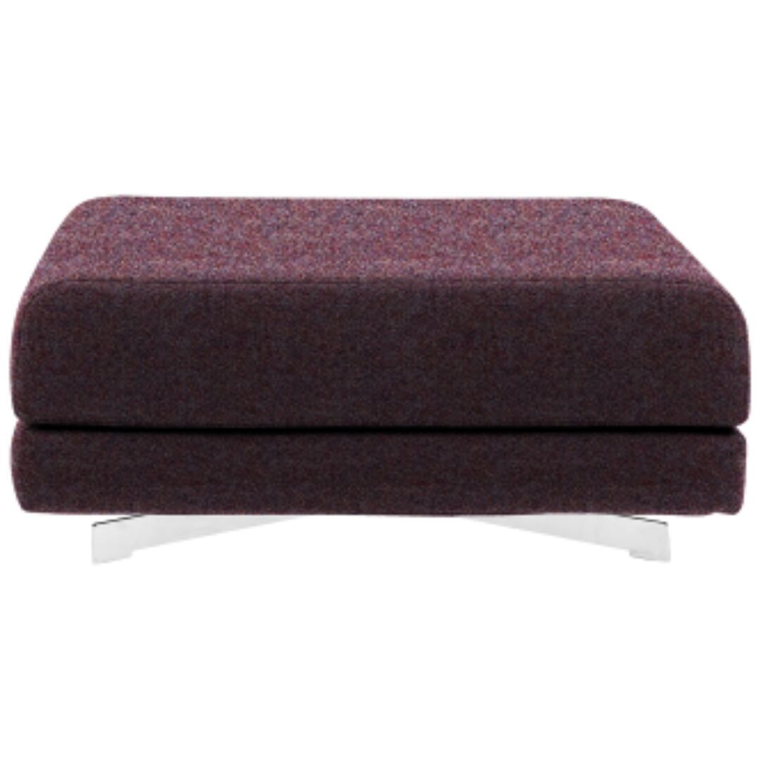 Softline A/S Softline Max Hocker/Einzelbett Felt Melange - 640 Purple, Weiss / Weiss