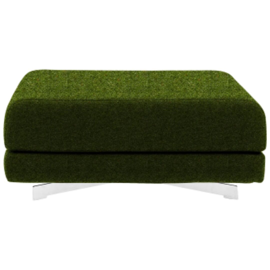 Softline A/S Softline Max Hocker/Einzelbett Felt Melange - 855 Olive, Weiss / Weiss