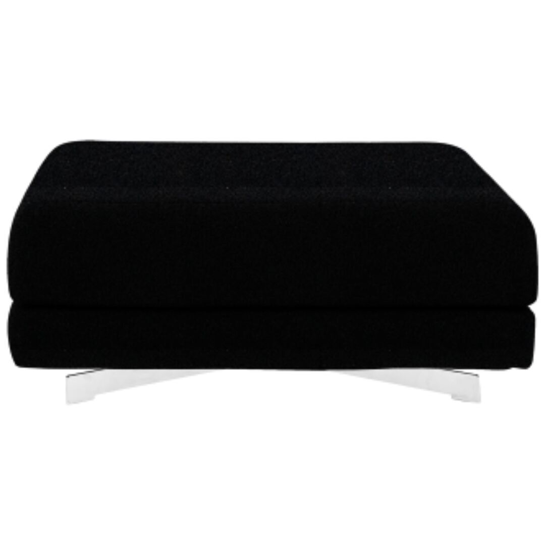 Softline A/S Softline Max Hocker/Einzelbett Felt - 636 Black, Weiss / Weiss