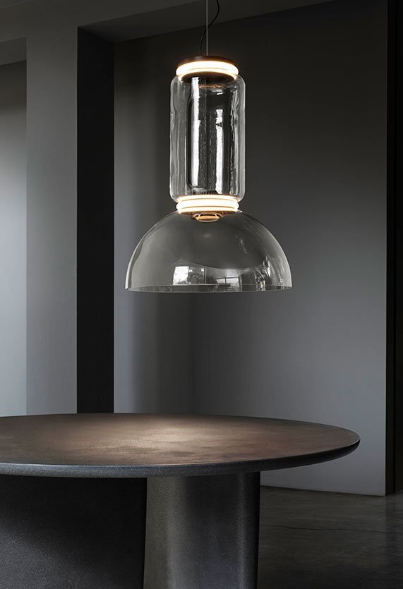 Flos Noctambule Suspension 2 Low Cylinder and Bowl
