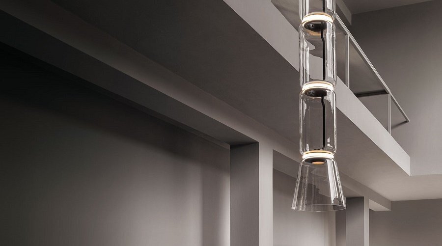 Flos Noctambule Suspension 4 Low Cylinder and Cone