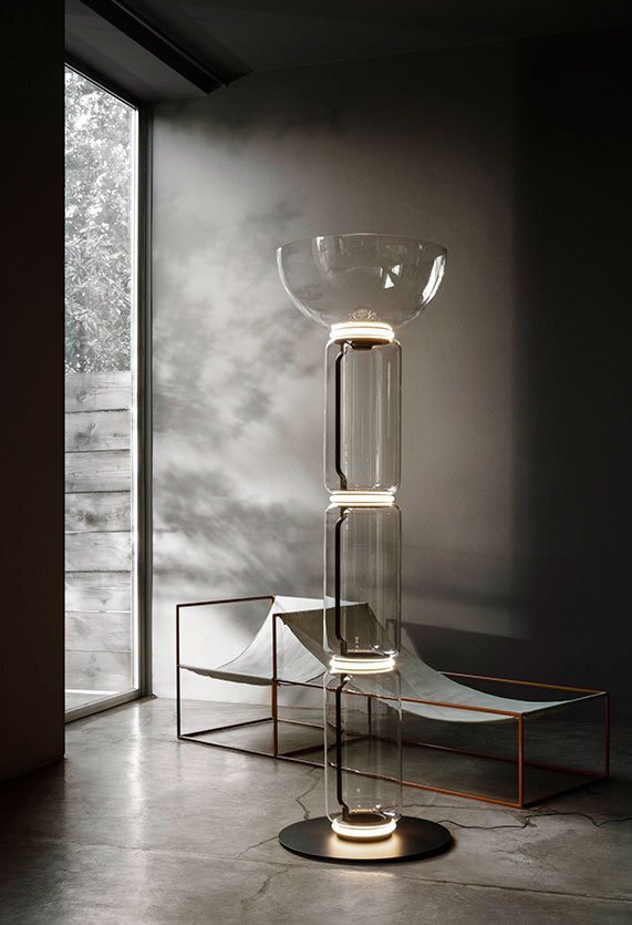 Flos Noctambule Floor 3 High Cylinders Bowl Big Base