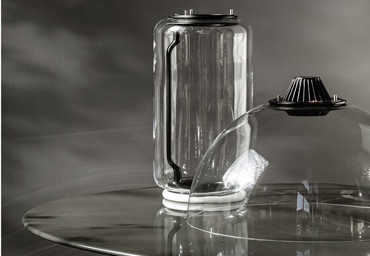 Flos Noctambule Floor 3 High Cylinders Bowl Big Base