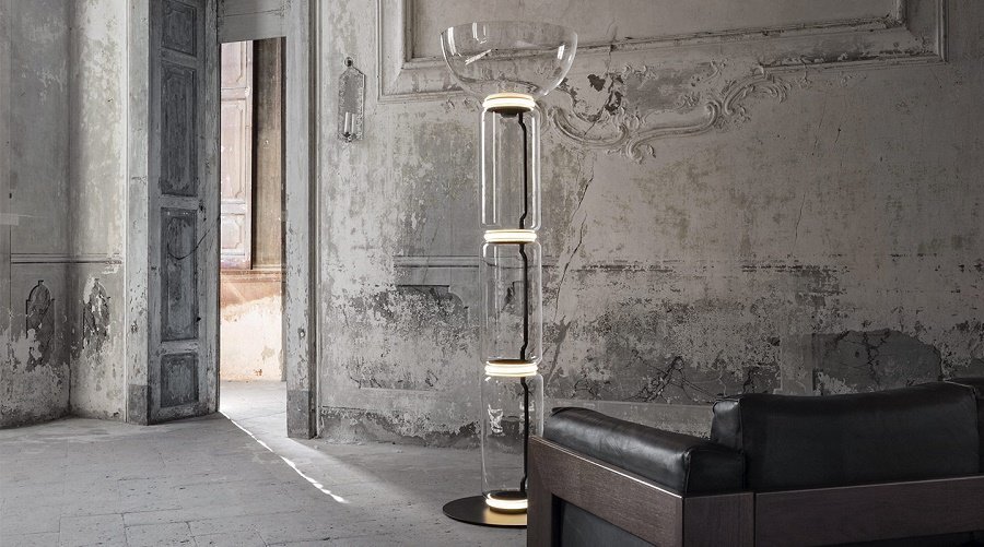Flos Noctambule Floor 3 High Cylinders Bowl Big Base