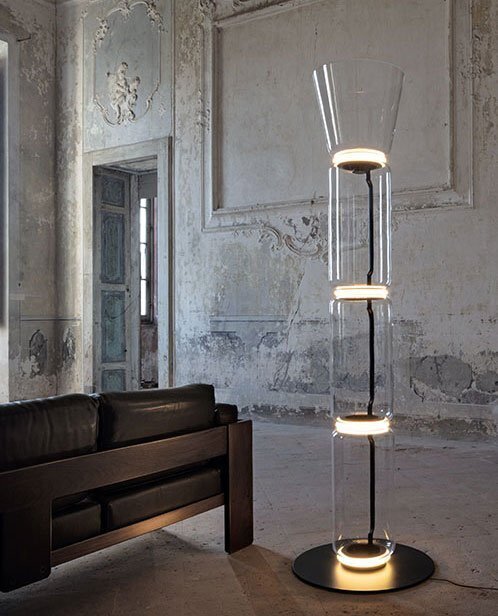 Flos Noctambule Floor 1 High Cylinders Cone Small Base