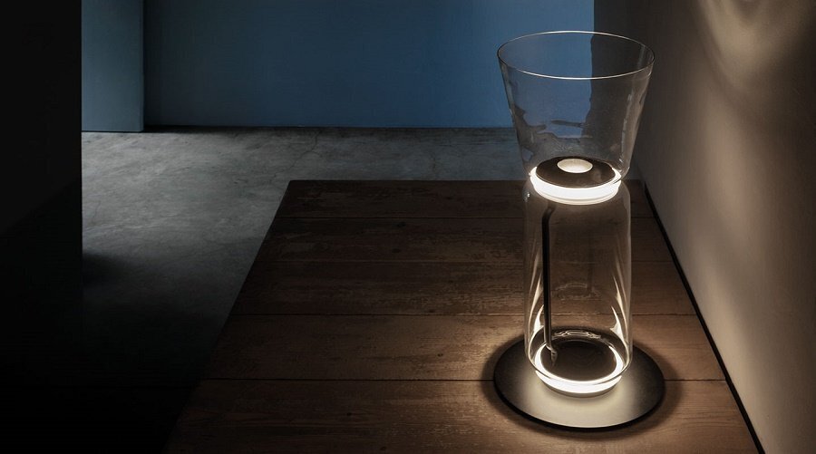 Flos Noctambule Floor 1 High Cylinders Cone Small Base