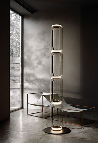 Flos Noctambule Floor 1 High Cylinders Small Base