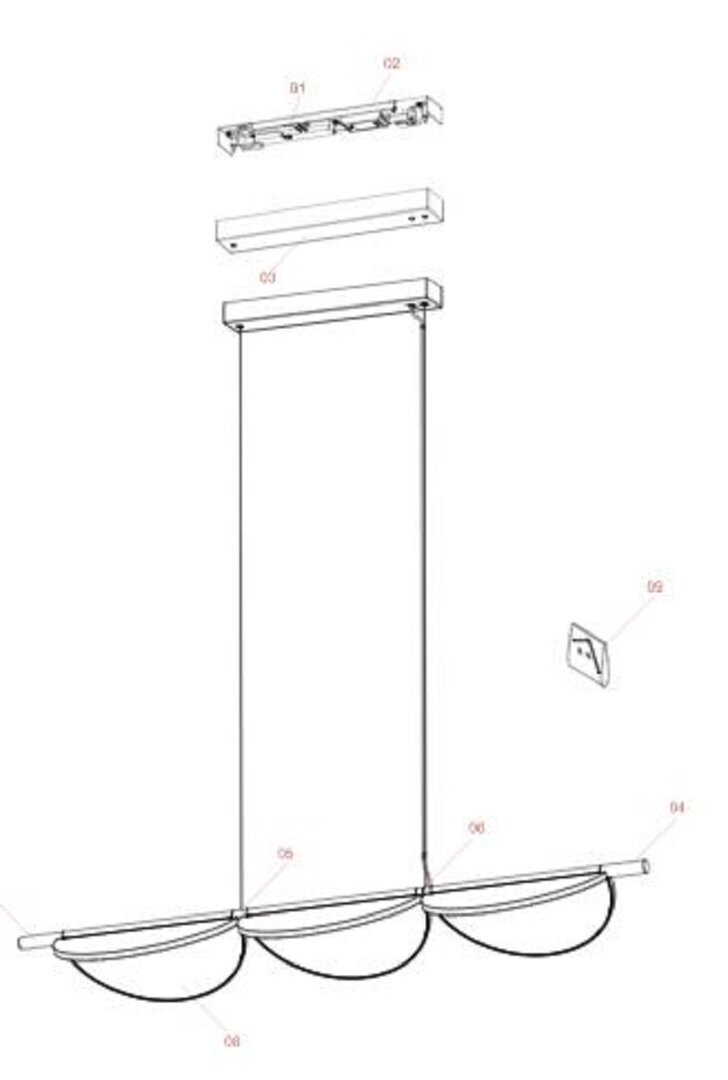 Flos Almendra Linear S3 Pendelleuchte