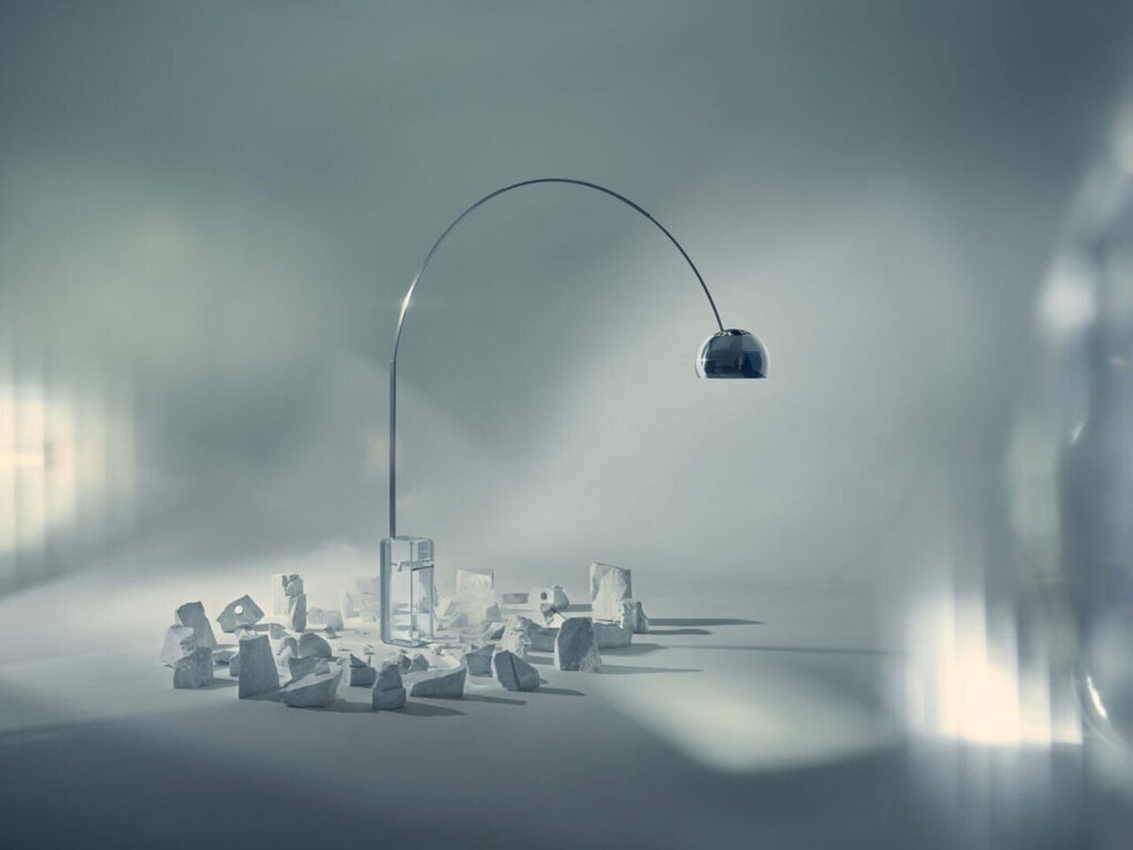 Flos Arco K Ltd Edition Stehleuchte - Glas