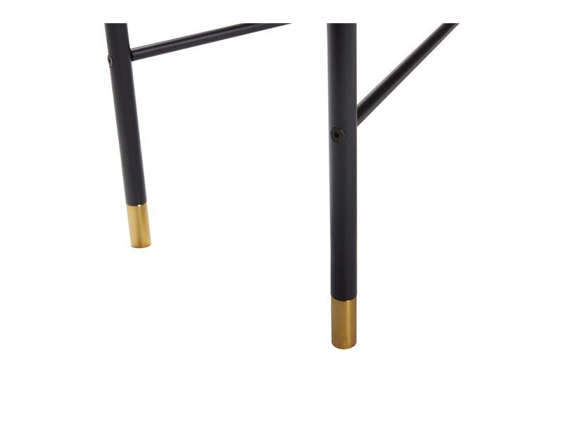 Huebsch Kommode, Esche, Schwarz/messing