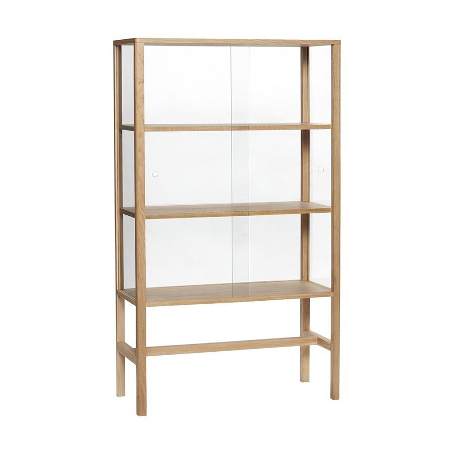 Huebsch Vitrine, Natur, Eiche/Glas