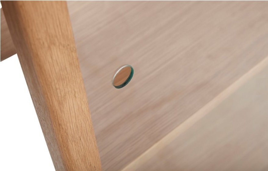 Huebsch Vitrine, Natur, Eiche/Glas