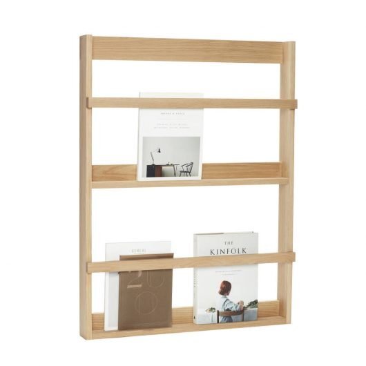 Huebsch Wandregal Eiche FSC natur h92cm