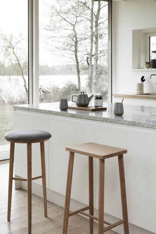 Huebsch Barhocker Holz FSC natur h72cm