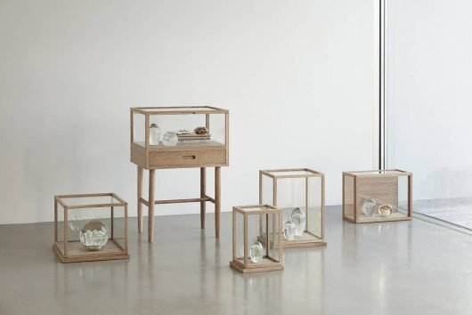 Hübsch Spectacle Deko-glaskasten Small Naturfarben (2er Set)