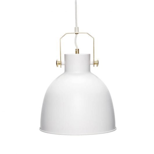 Huebsch Lampe weiss/gold