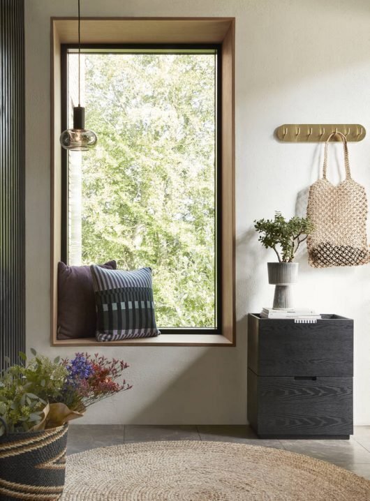 Huebsch Hakenleiste m 7 Haken Metall Messing