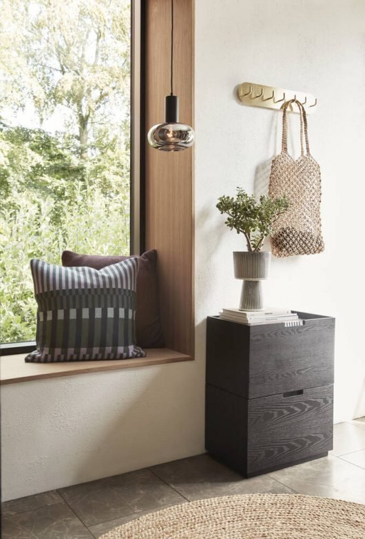 Huebsch Hakenleiste m 7 Haken Metall Messing