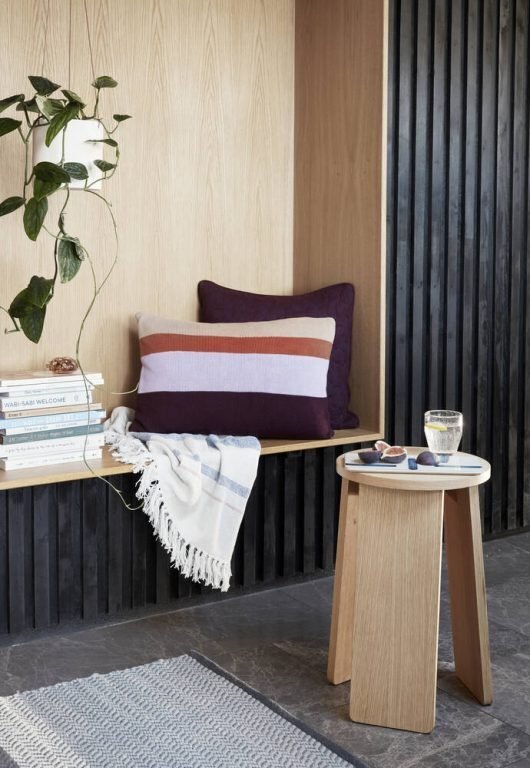 Huebsch Hocker Eiche natur h55cm