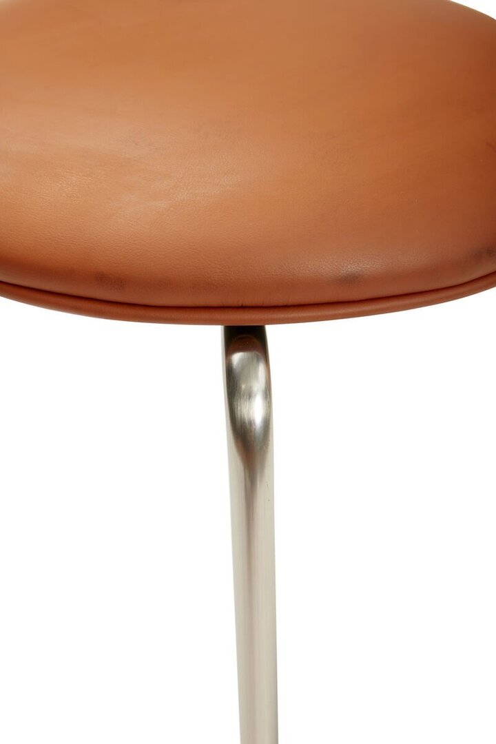 Hübsch Stack Hocker Nickel/Braun