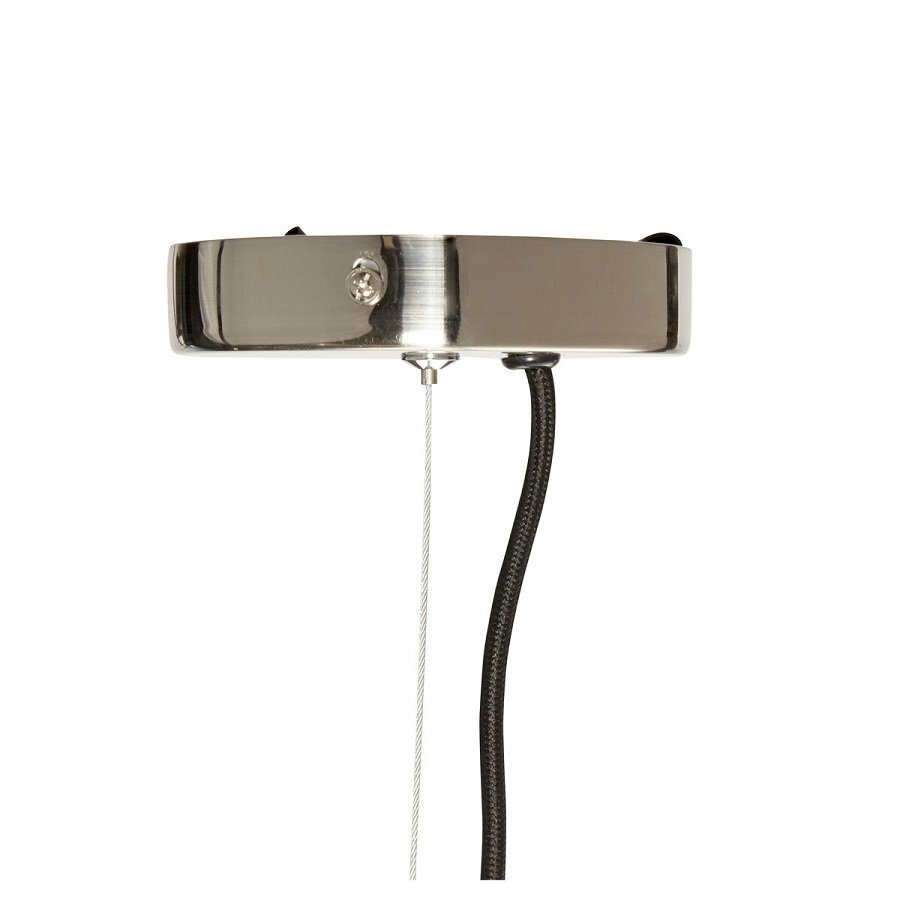 Huebsch Lampe Glas/Metall Klar/Nickel