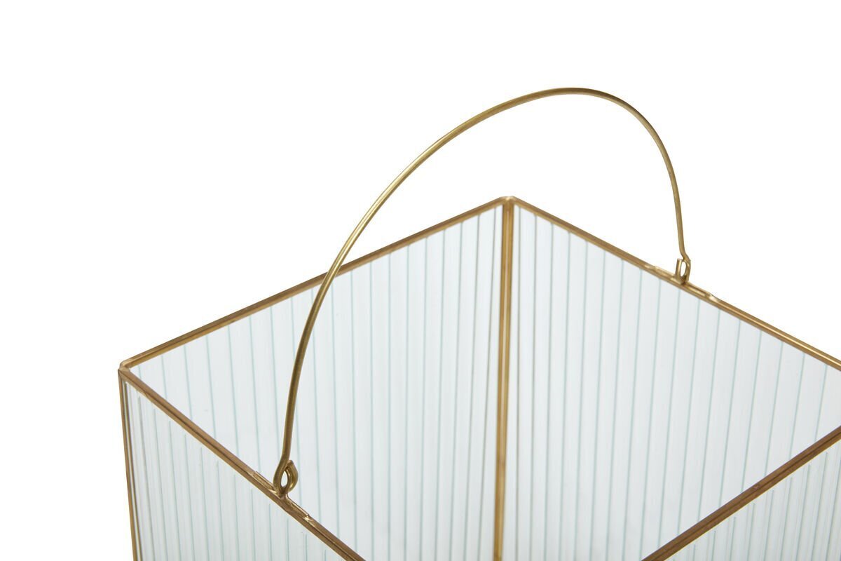 Huebsch Laterne Glas/Metall Klar/Schwarz 2Er Set