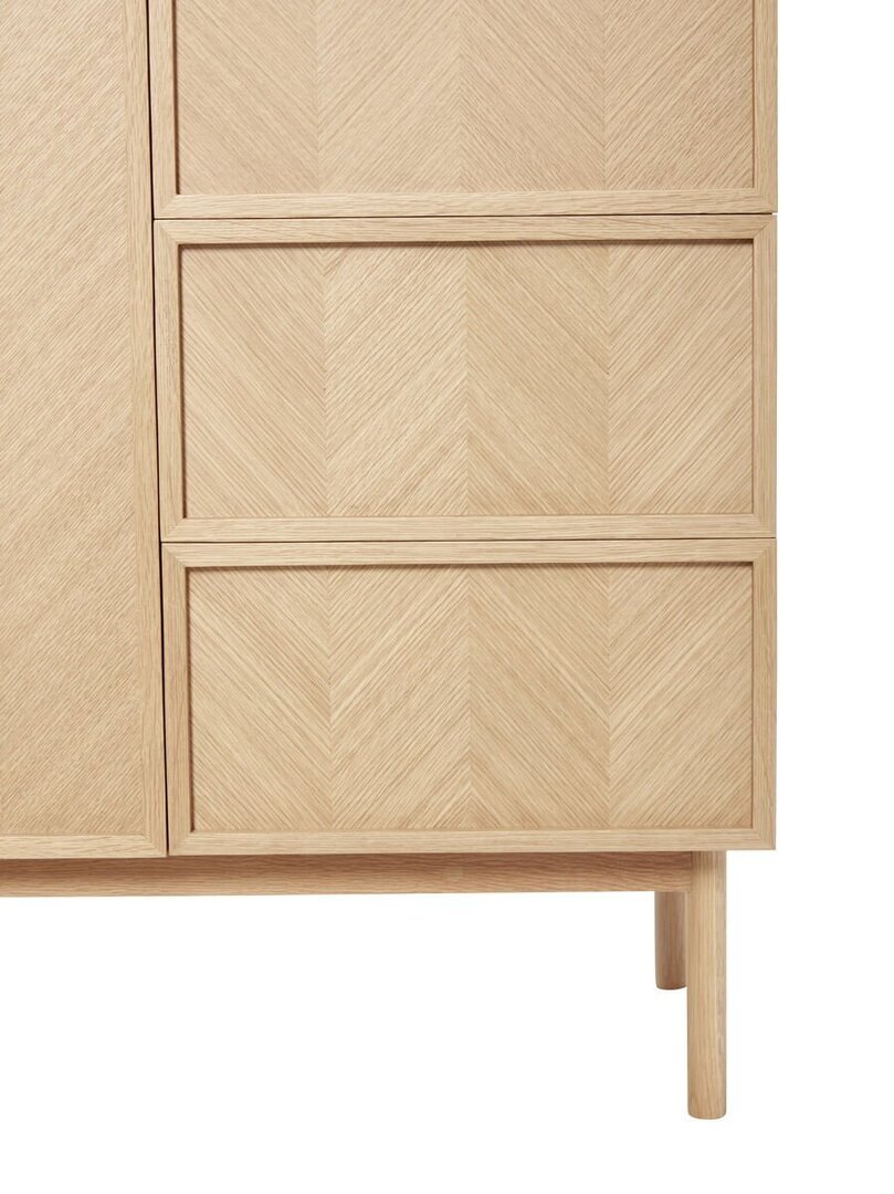 Huebsch Schrank Eiche Fsc Natur 100X52X180Cm