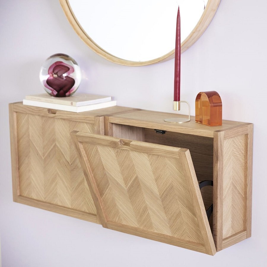 Huebsch Schuhschrank Eiche Fsc Natur 22X50Xh40Cm