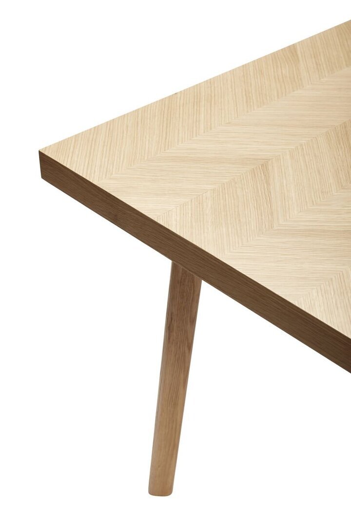 Huebsch Tisch Eiche Fischgrätenmuster Fsc Natur 100X200Xh75Cm