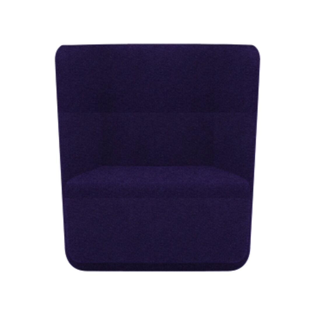 Softline A/S Softline Basket Sessel mit niedrigem Rücken Felt - 581 Eggplant