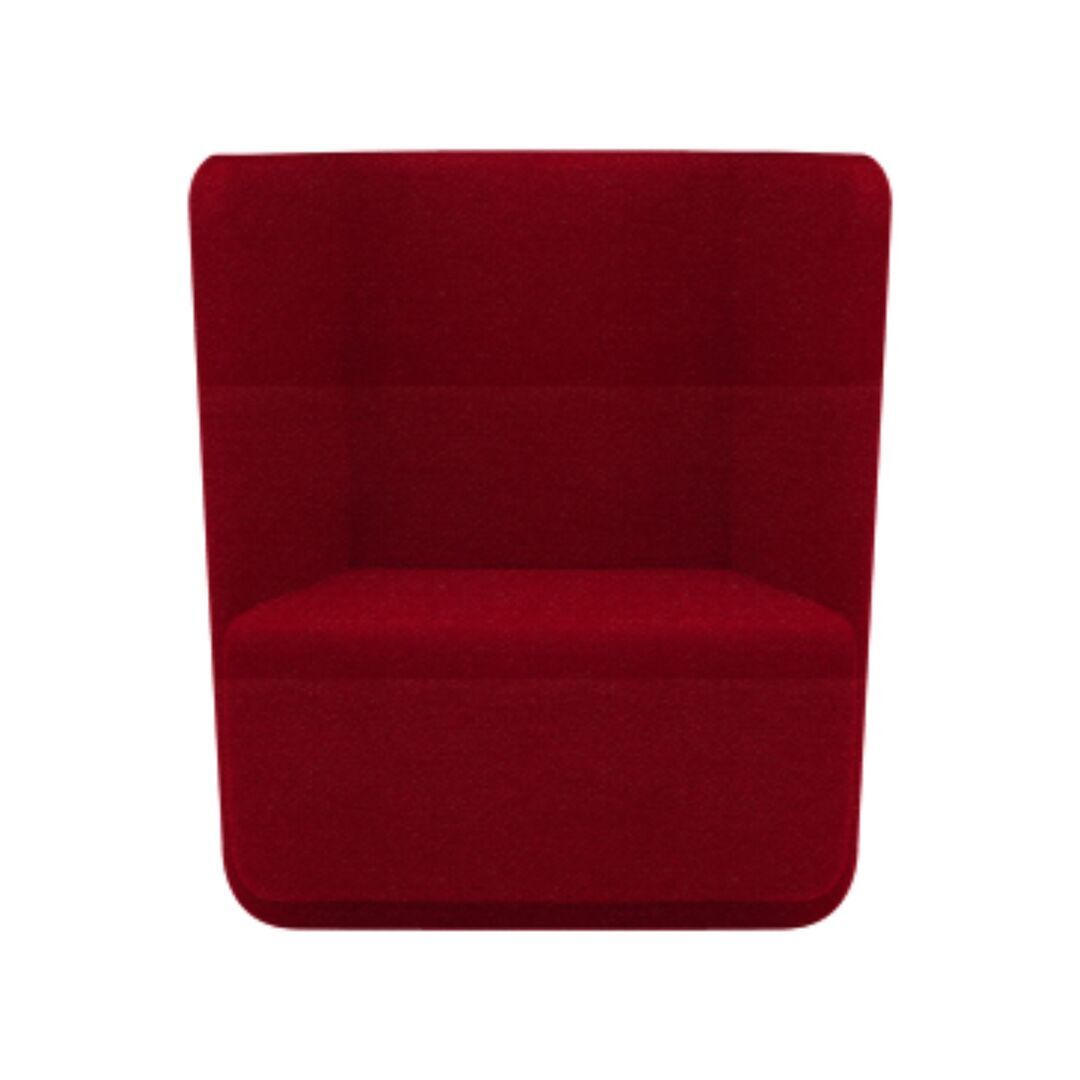 Softline A/S Softline Basket Sessel mit niedrigem Rücken Felt - 588 Red