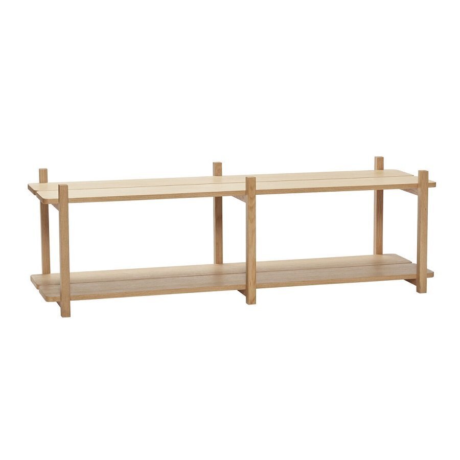Huebsch Regal M/2 Fächer Eiche Fsc