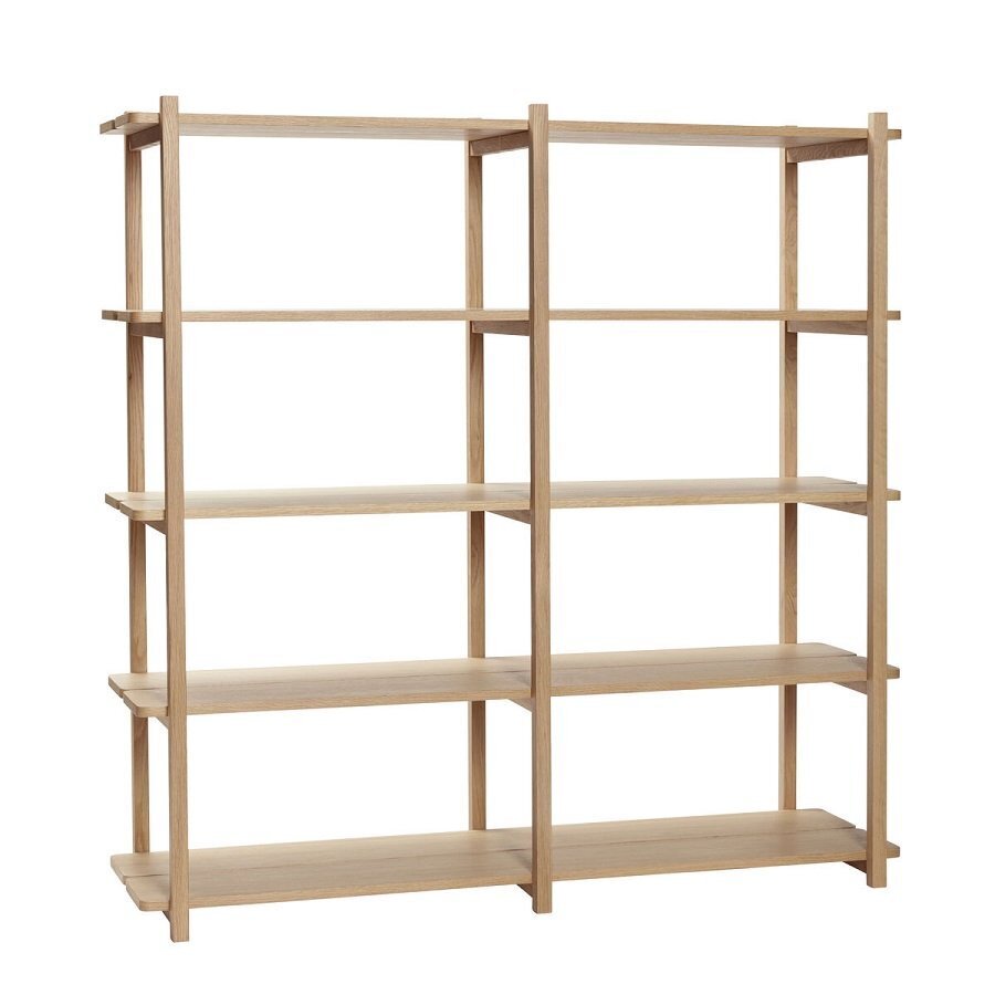 Huebsch Regal M/5 Fächer Eiche Fsc