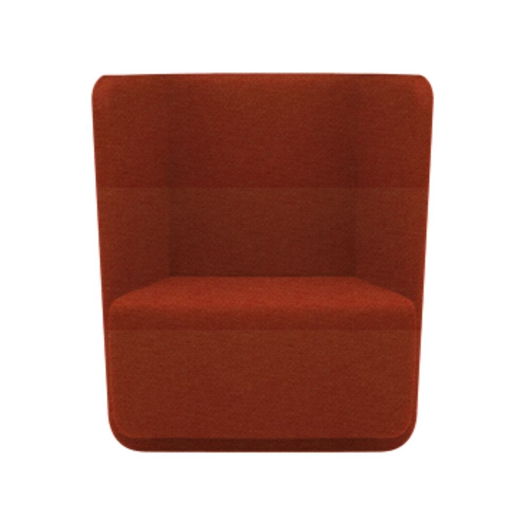 Softline A/S Softline Basket Sessel mit niedrigem Rücken Felt - 624 Orange