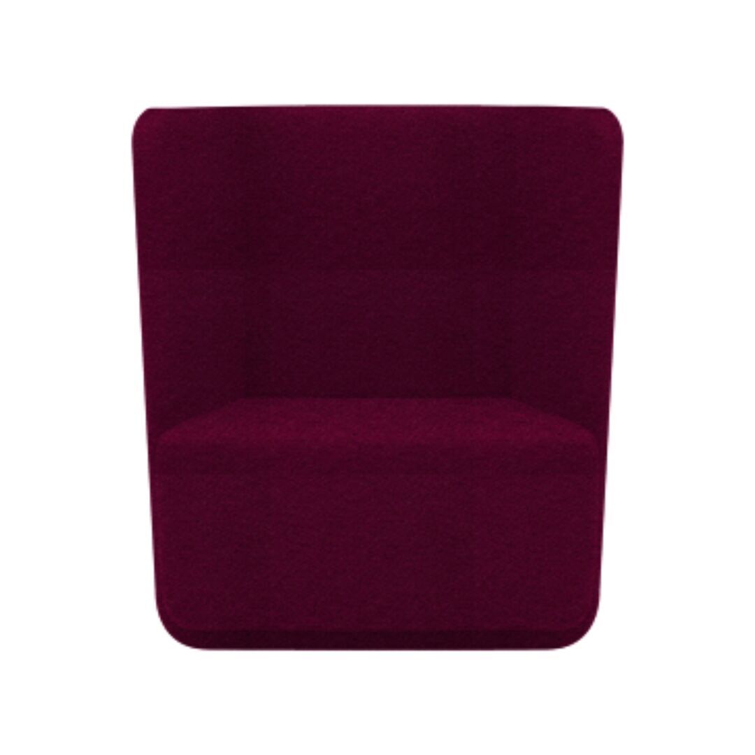 Softline A/S Softline Basket Sessel mit niedrigem Rücken Felt - 629 Berry