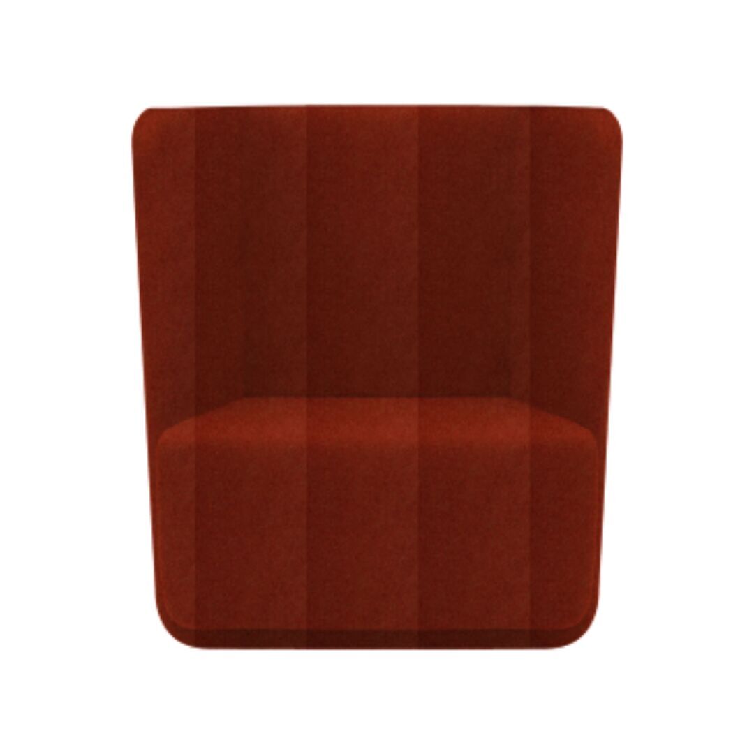 Softline A/S Softline Basket Sessel mit niedrigem Rücken Felt Melange - 298 Red