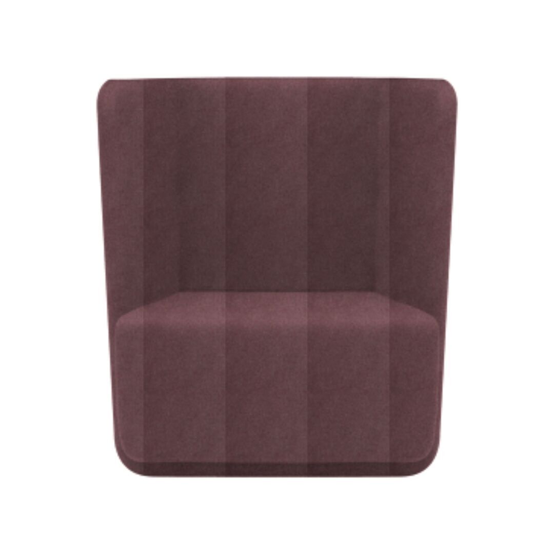 Softline A/S Softline Basket Sessel mit niedrigem Rücken Felt Melange - 299 Antique Pink
