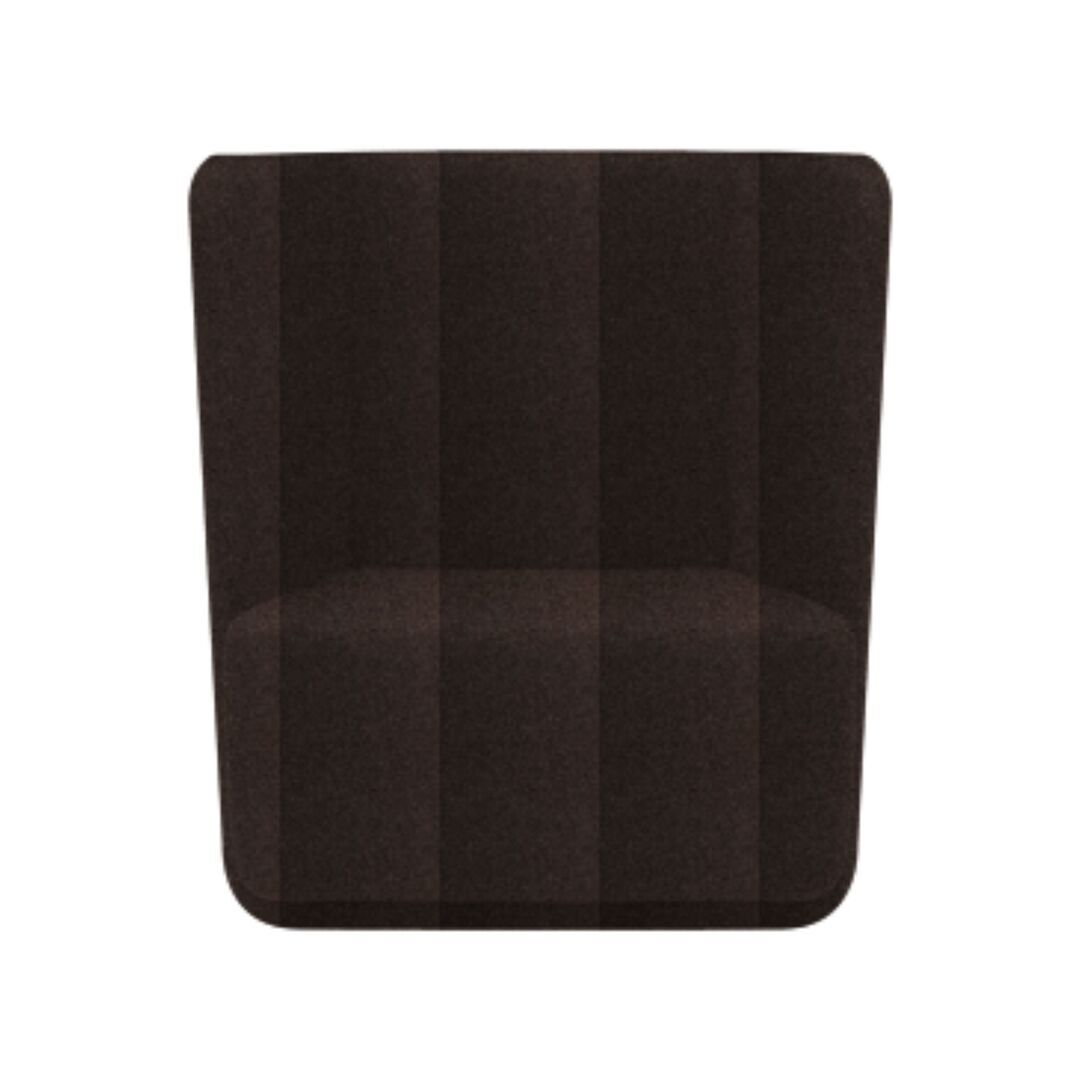 Softline A/S Softline Basket Sessel mit niedrigem Rücken Felt Melange - 300 Dark Brown