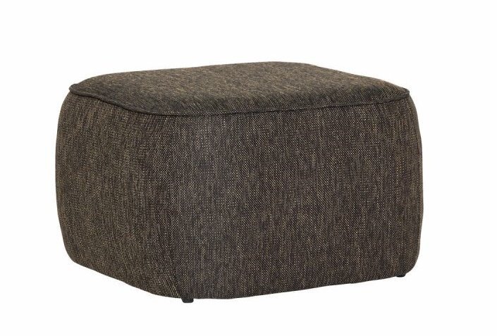 Huebsch Cube Pouf - Dark Brown