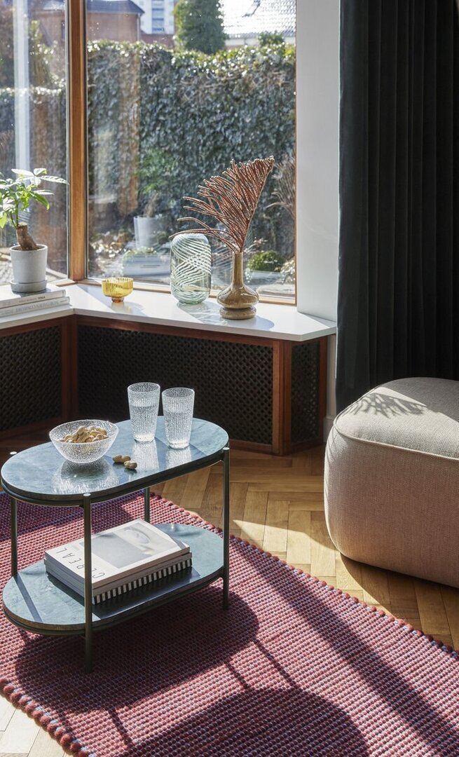 Huebsch Cube Pouf - Sand