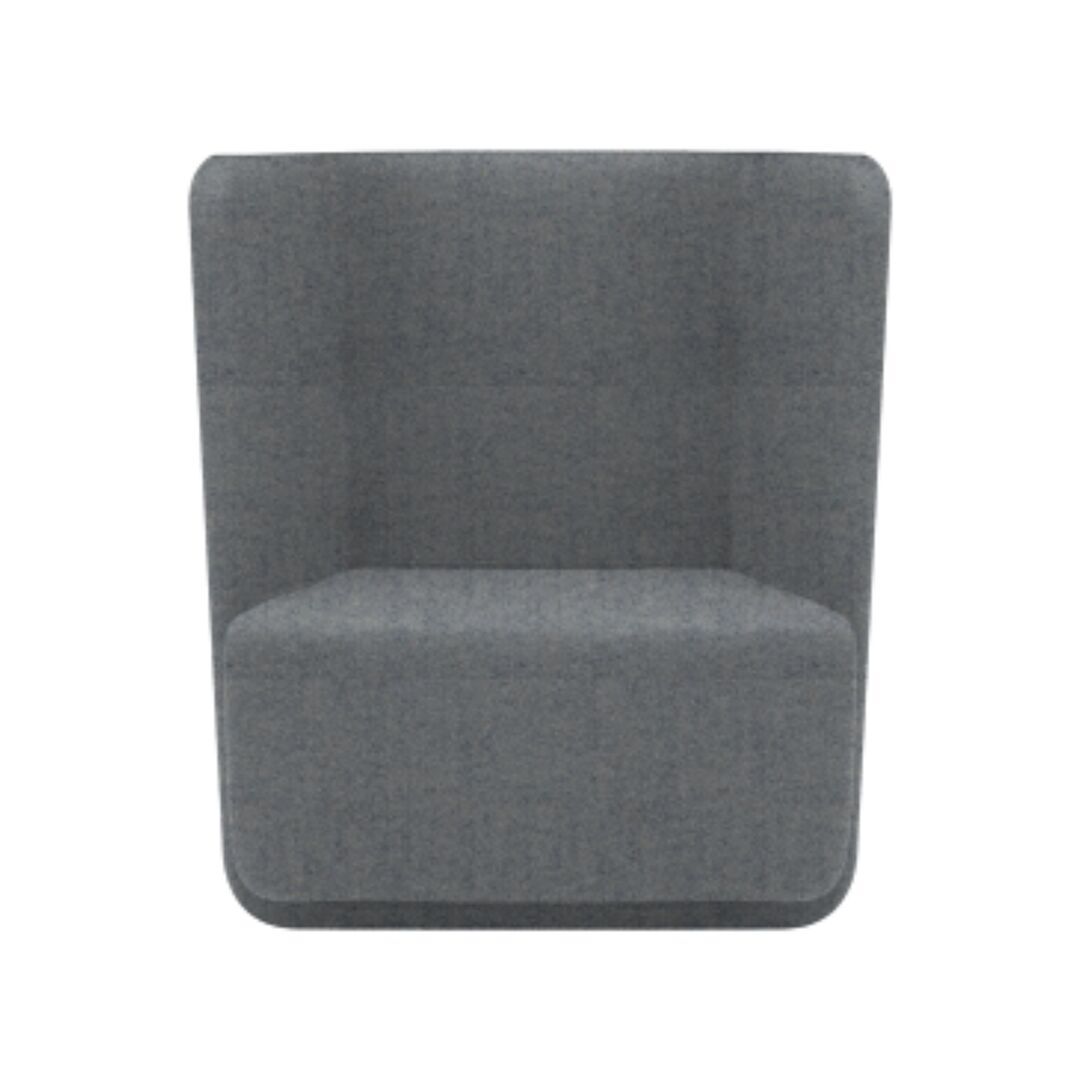 Softline A/S Softline Basket Sessel mit niedrigem Rücken Felt Melange - 612 Light Grey