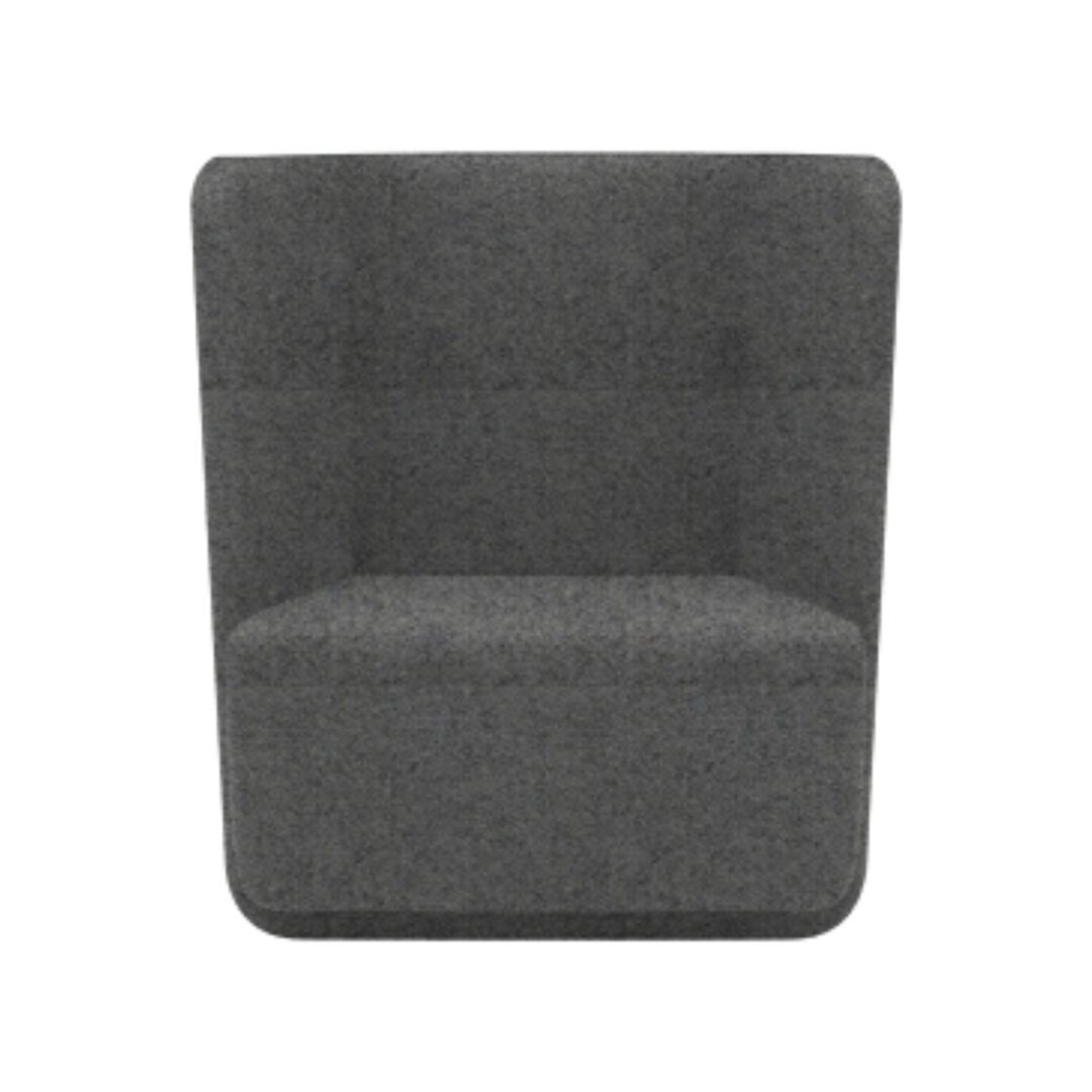 Softline A/S Softline Basket Sessel mit niedrigem Rücken Felt Melange - 620 Stone Grey