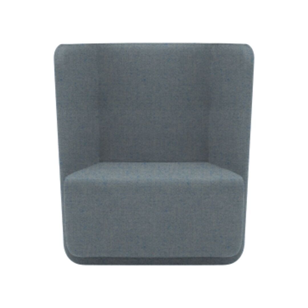 Softline A/S Softline Basket Sessel mit niedrigem Rücken Felt Melange - 641 Light Blue