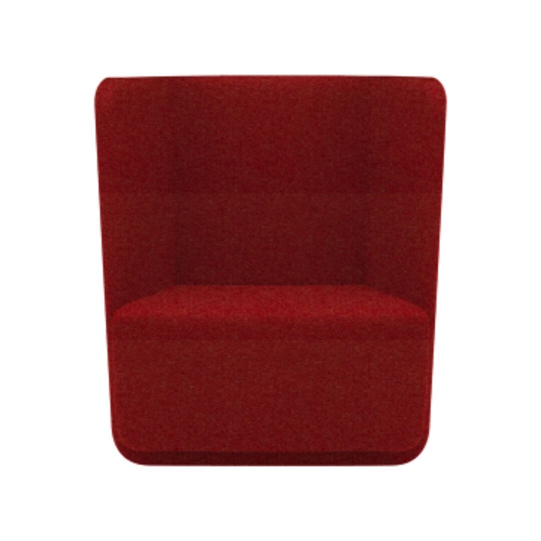 Softline A/S Softline Basket Sessel mit niedrigem Rücken Felt Melange - 650 Light Red