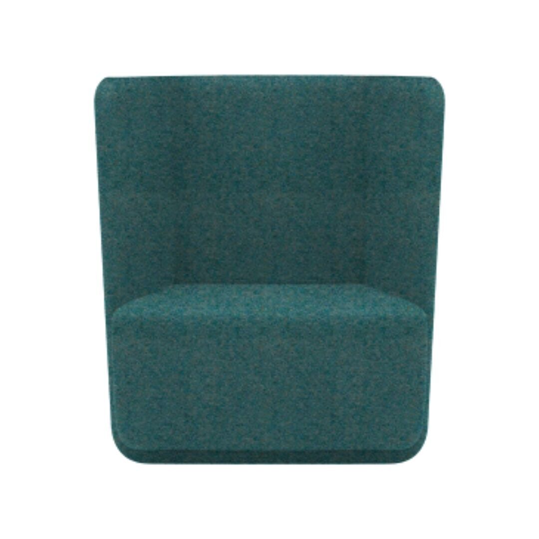 Softline A/S Softline Basket Sessel mit niedrigem Rücken Felt Melange - 652 Turquoise