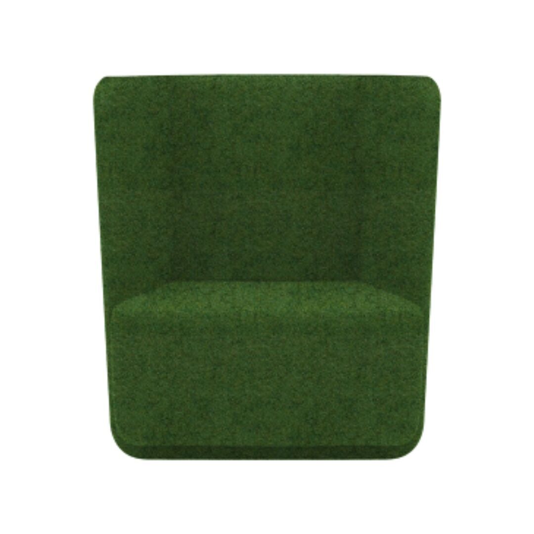 Softline A/S Softline Basket Sessel mit niedrigem Rücken Felt Melange - 848 Green
